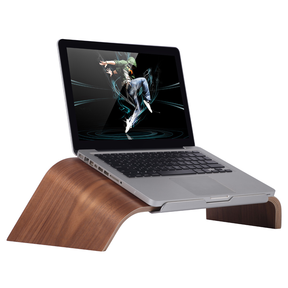 unknown SAMDI Universal Laptop Wooden Stand Holder Bracket Dock Gradient Oblique