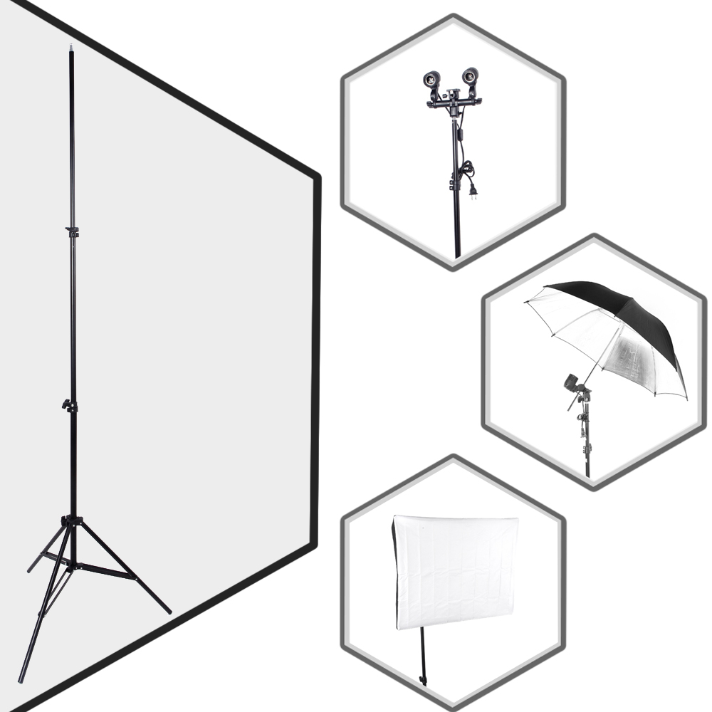 2m / 6.56ft Photography Studio Light Tripod Stand for Camera Photo Studio Soft Box