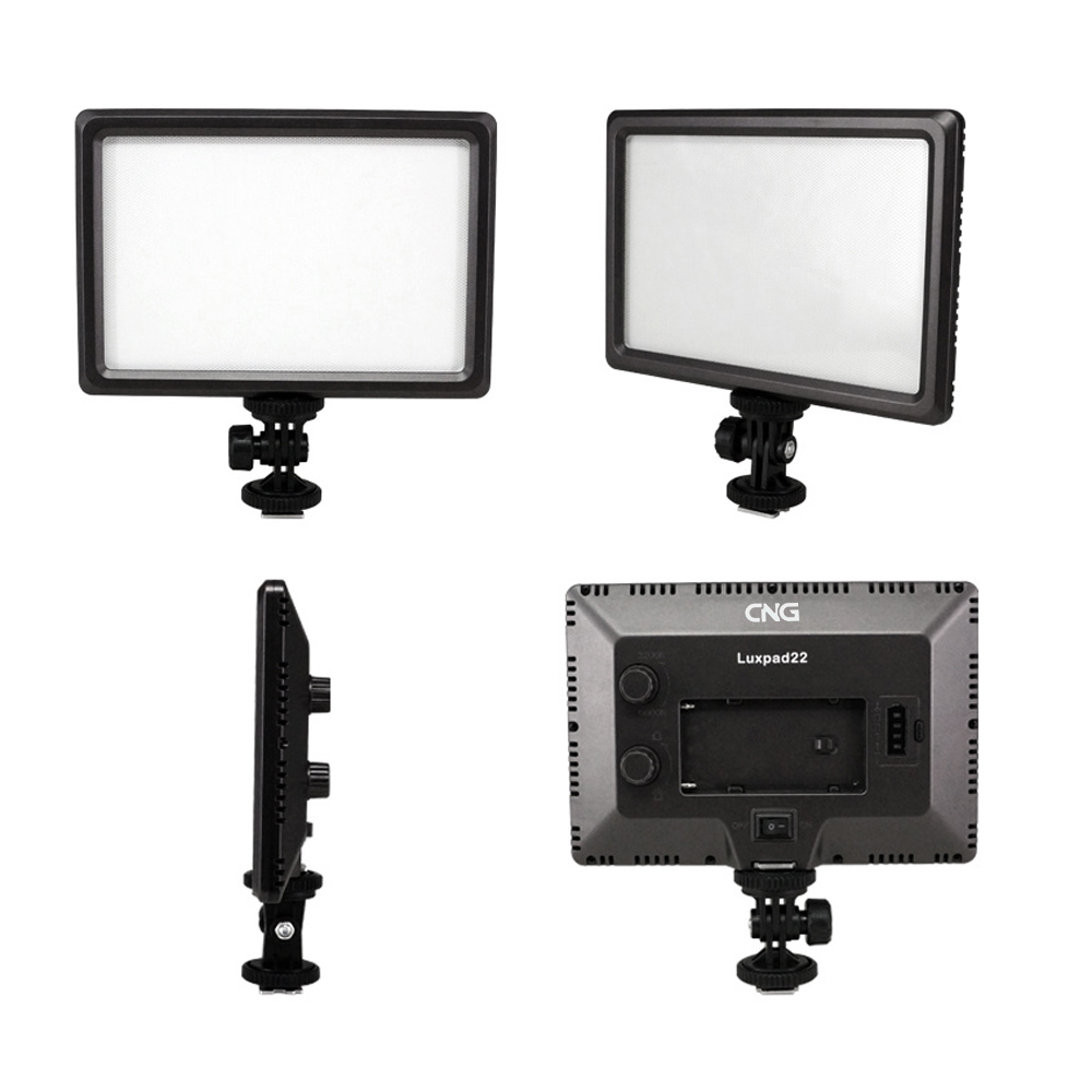 unknown Luxpad22 Pro Ultra Thin 112-LED 11W Video Light Pad for Canon Nikon DSLR Camera DV Camcorder