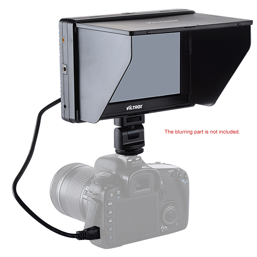 unknown Viltrox DC-70 1280 * 800 7'' Clip-on Color TFT LCD HD Monitor HDMI AV Input for DSLR Camera Camcorder