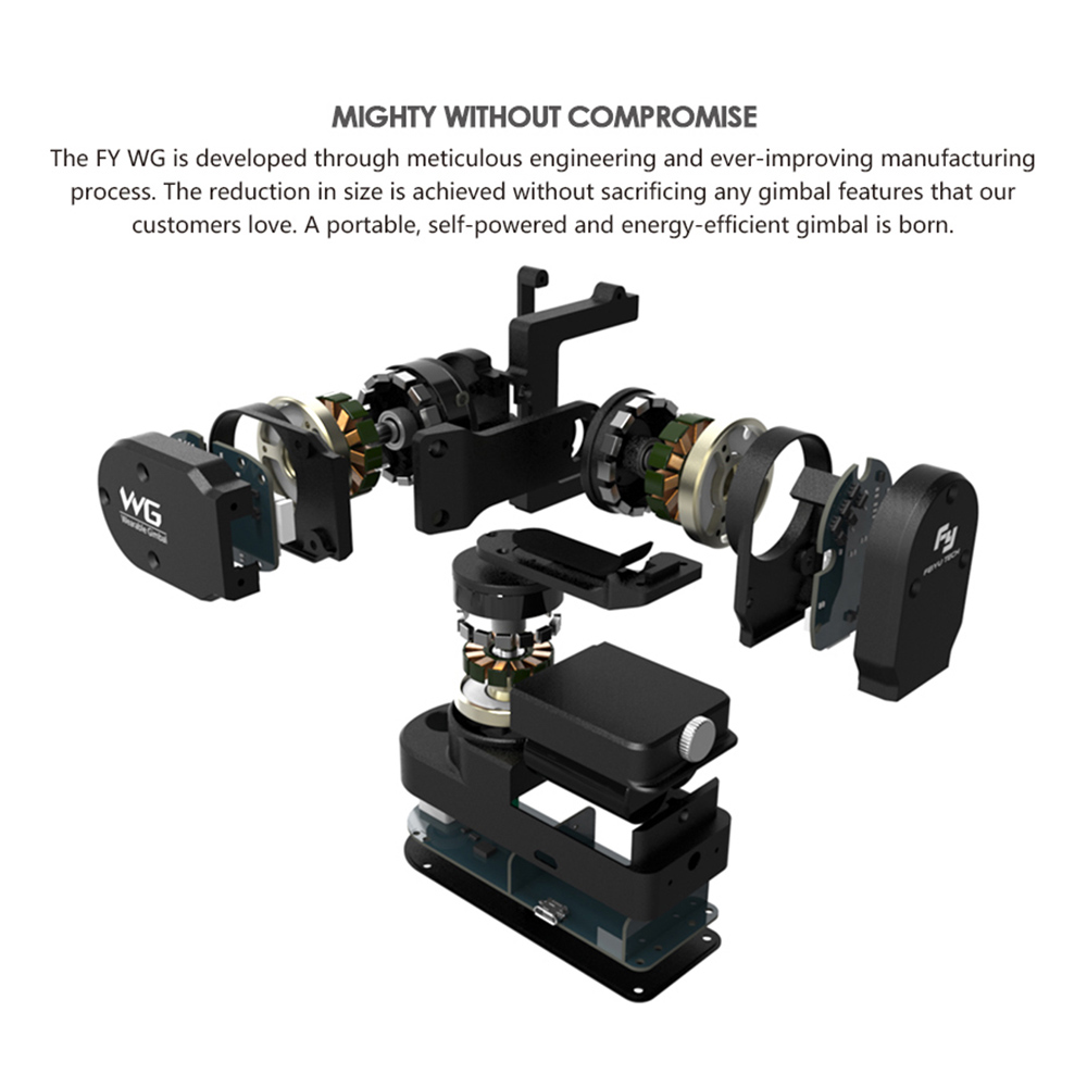 Feiyu FY WG 3-axis Wearable Gimbal Stabilizer for GoPro Hero 3 3+ 4 SJCAM SJ4000 and Similar Shaped Action Cameras