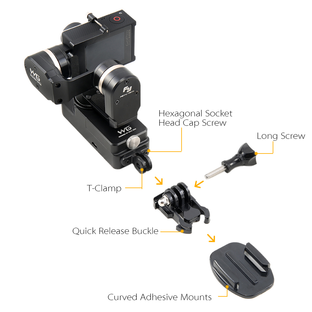 Feiyu FY WG 3-axis Wearable Gimbal Stabilizer for GoPro Hero 3 3+ 4 SJCAM SJ4000 and Similar Shaped Action Cameras