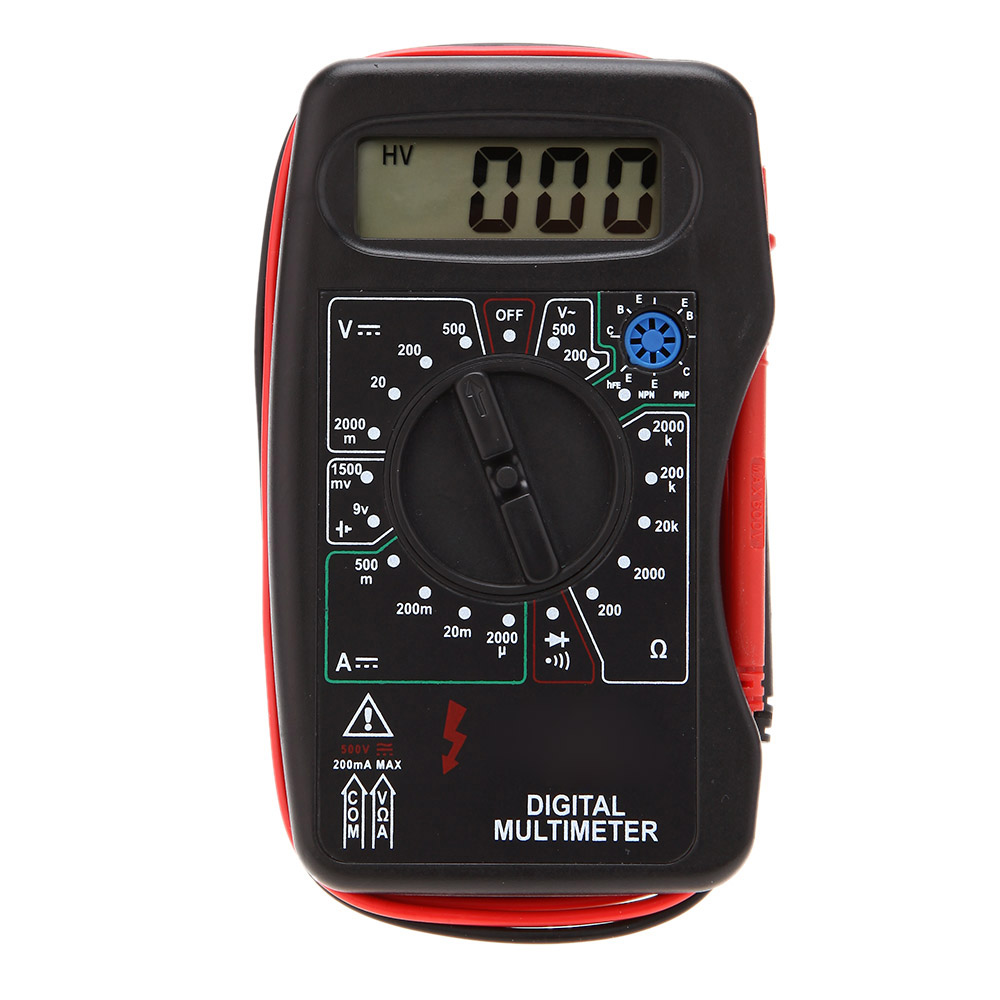 unknown DT-831B+ Mini 31/2 Digital Multimeter DMM Voltmeter Ammeter Ohmmeter hFE Tester w/Battery Test