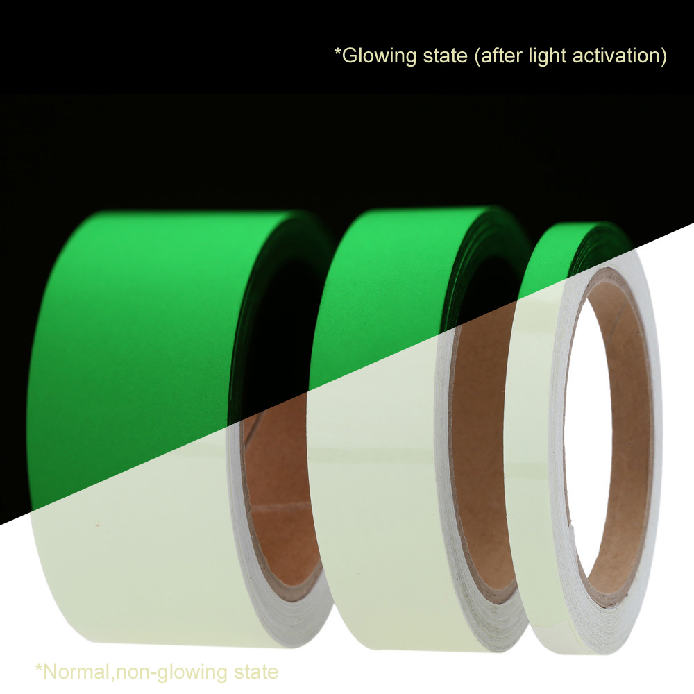 unknown Luminous Photoluminescent Tape Green Glow in the Dark Sticker Film for Warning Labels 1cm*5m