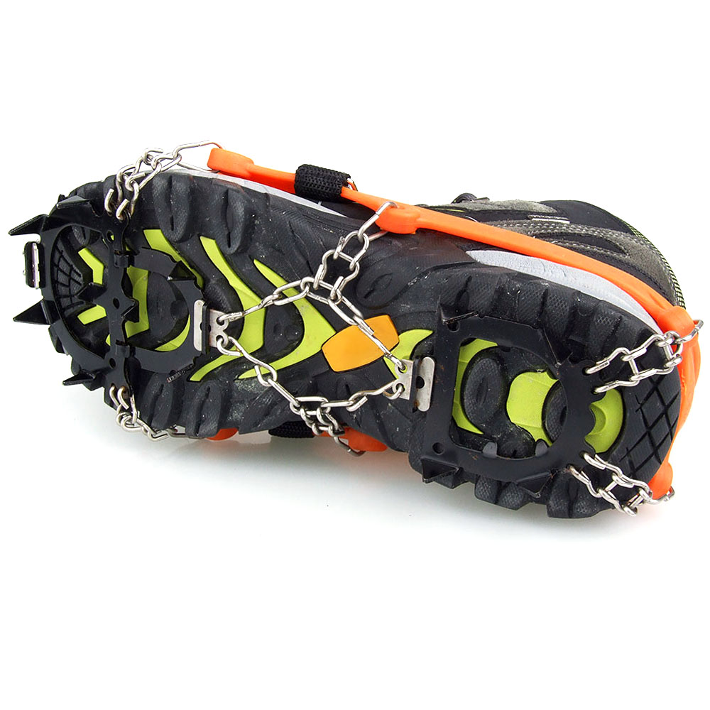 1 Pair 12Teeth Ice Boot Shoe Cover Spike Cleats Crampons Gripper