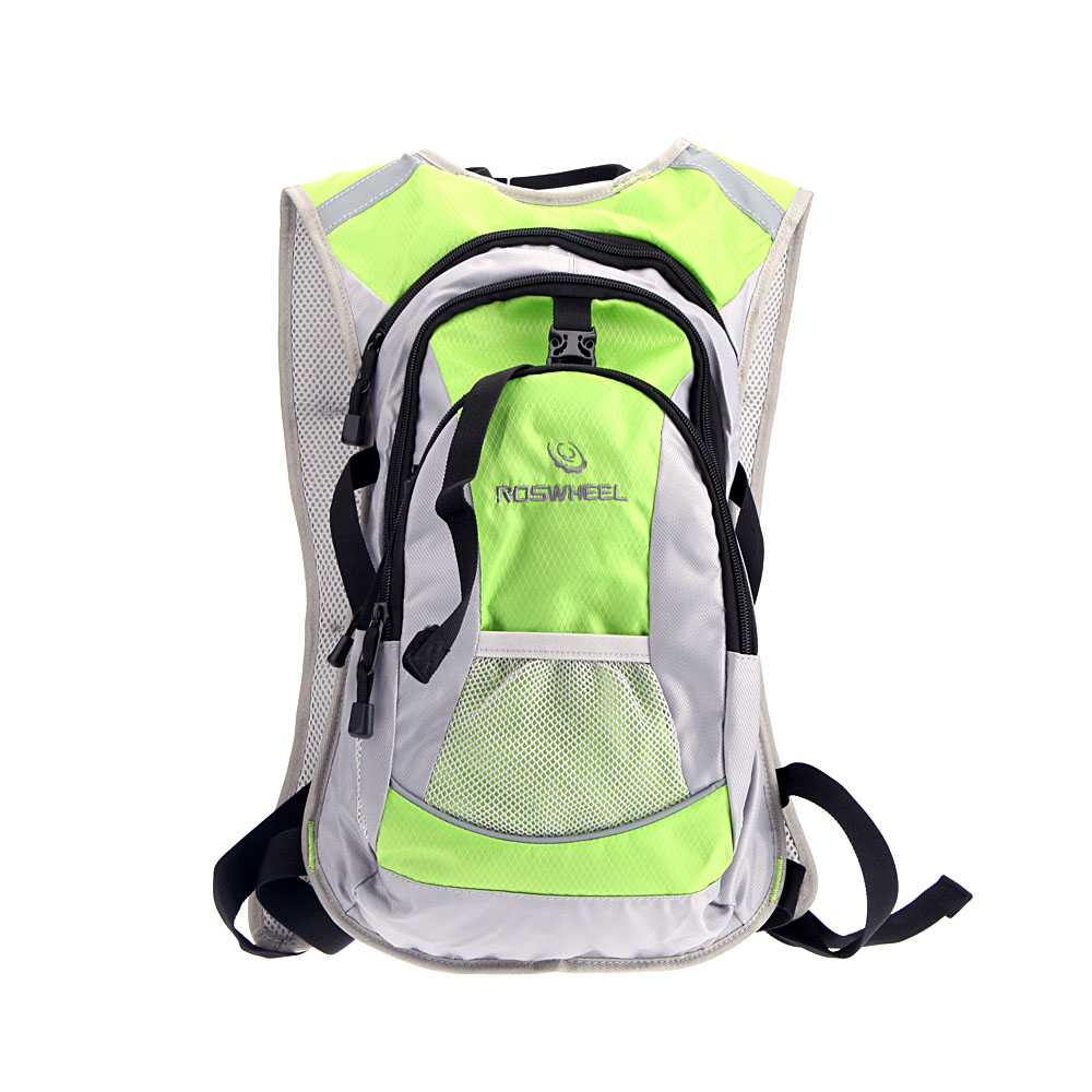 unknown Cycling Bicycle Bike Sports Hiking Climbing 4L Backpack Pack with 2L Hydration System Bladder Water Bag Green