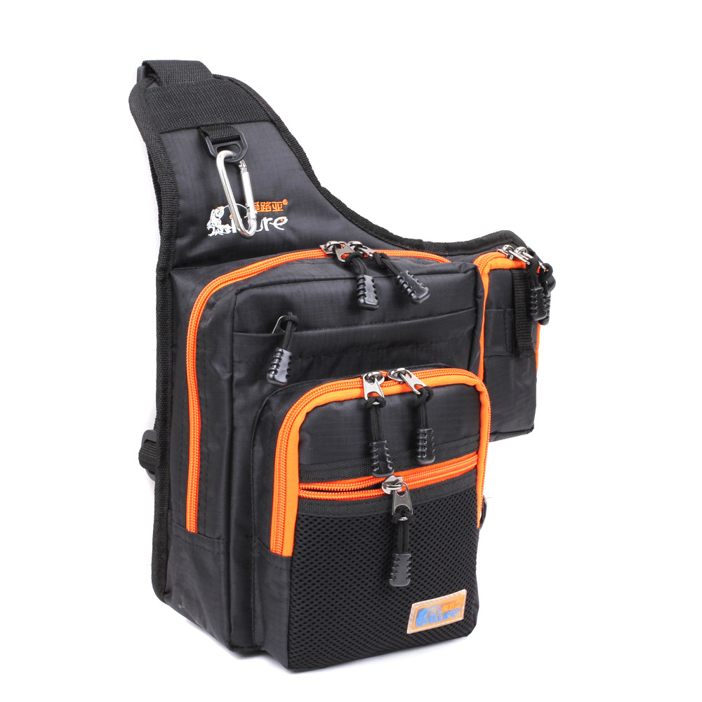 Waterproof Canvas Fishing Bag Fishing Reel Lure Tackle Tool Bag 5OS5