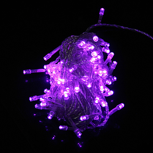 unknown 220-250V 100 LEDs 10m String Light for Christmas Party Wedding Purple
