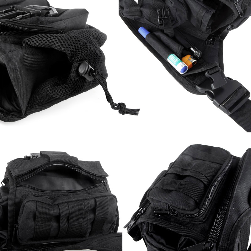 Molle Tactical Shoulder Strap Bag Pouch Travel Backpack Military Bag VS R43R