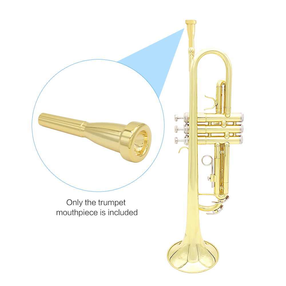 3C Trumpet Mouthpiece Copper Material Trumpet Accessories Durable L1L2