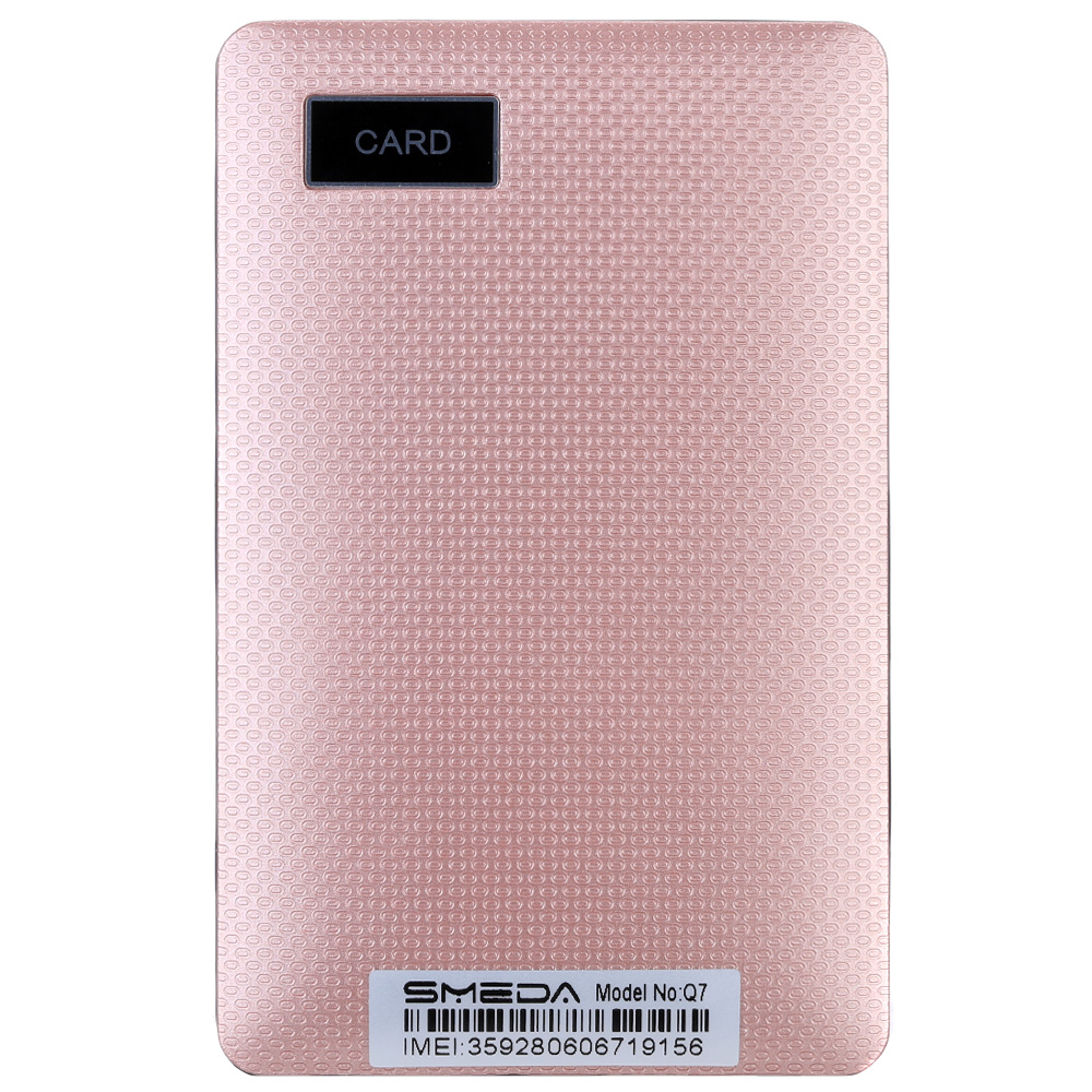 Aiek Q7 2G GSM Card Mini Mobile Cell Children Students Phone Pocket Ultra Slim MTK6261D 0.96" OLDE Screen 260MHz 32MB RAM Low Radiation