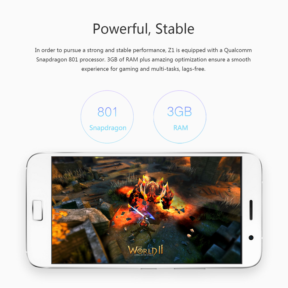 Lenovo Zuk Z1 Smartphone MOTO ZUK  (A Lenovo Company) Z1 Cyonangen 12.1 Smartphone with Free Adapter