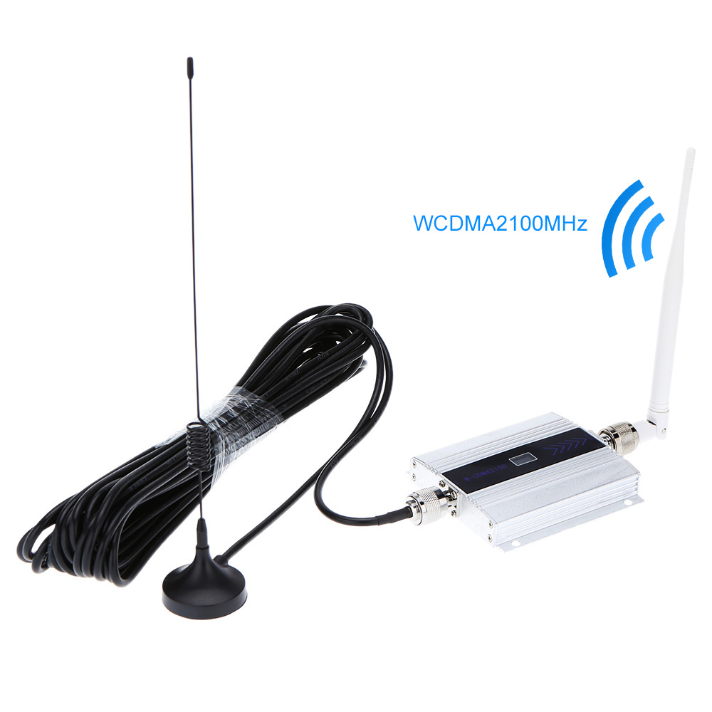 unknown 3G WCDMA2100MHz LCD Phone Signal Repeater with Indoor and Outdoor Antenna(32ft)