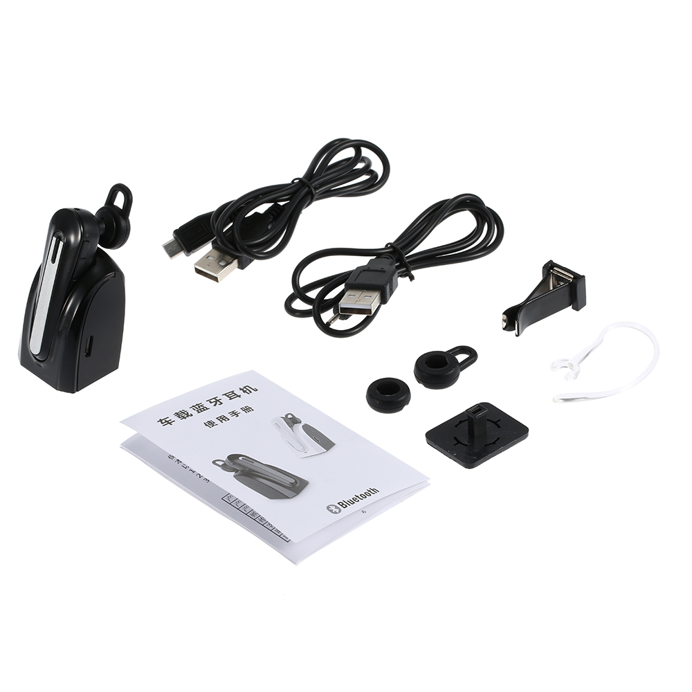 JT-C17 Wireless In-ear Headphone In-car Bluetooth 4.1 Headset Music Earphone Hands-free with Mic Black for iPhone 6 Plus 6 Samsung S6 S5 Note 5 4 HTC Laptop Tablet PC other Bluetooth-enabled devices