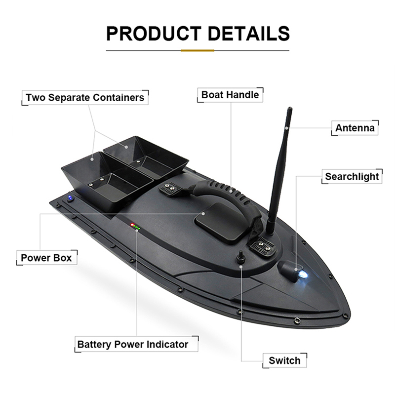 Flytec 2011-5 Fish Finder 1.5kg Loading 500m Remote Control Fishing Bait Boat  Rc Boat For Fishing Lovers And Fisherfolks - Rc Boats - AliExpress
