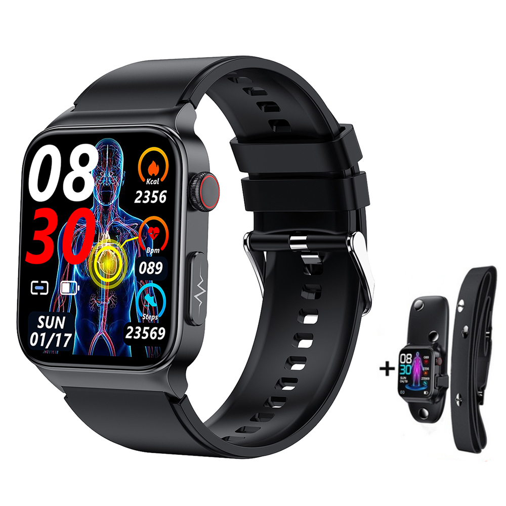 Irfora reloj inteligente, reloj reloj de corazón impermeable Sangre de corazón Marcado personalizado Monitor de atención de salud Velocidad personalizada Monitor de Marcación Bt5.1 Reloj