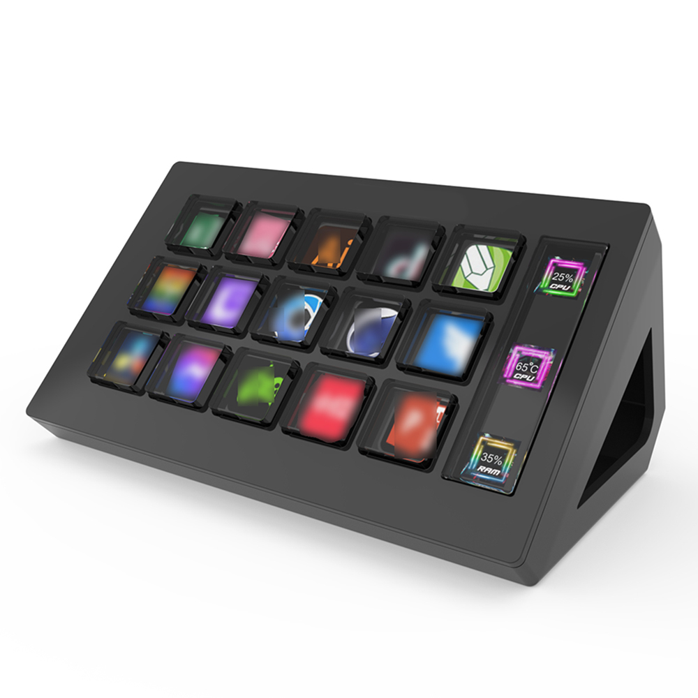 thumbnail image 1 of eccomum Controlador, Console Live Studio, cubierta todo en uno con consola compatible con 15 obs Twitch compatible con Pc Obs Twitch Video todo en uno Obs en vivo con, 1 of 8
