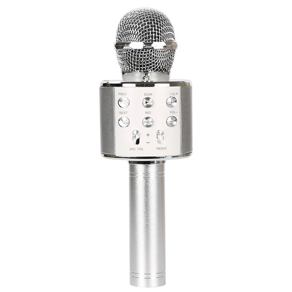 thumbnail image 1 of Abanopi Micrófonos, Jugador Ktv Professional Bt Ktv Jugador Manos Profesional Ktv Portable y Versátil Silver Bt Professional Dazzduo Nebublu, 1 of 8