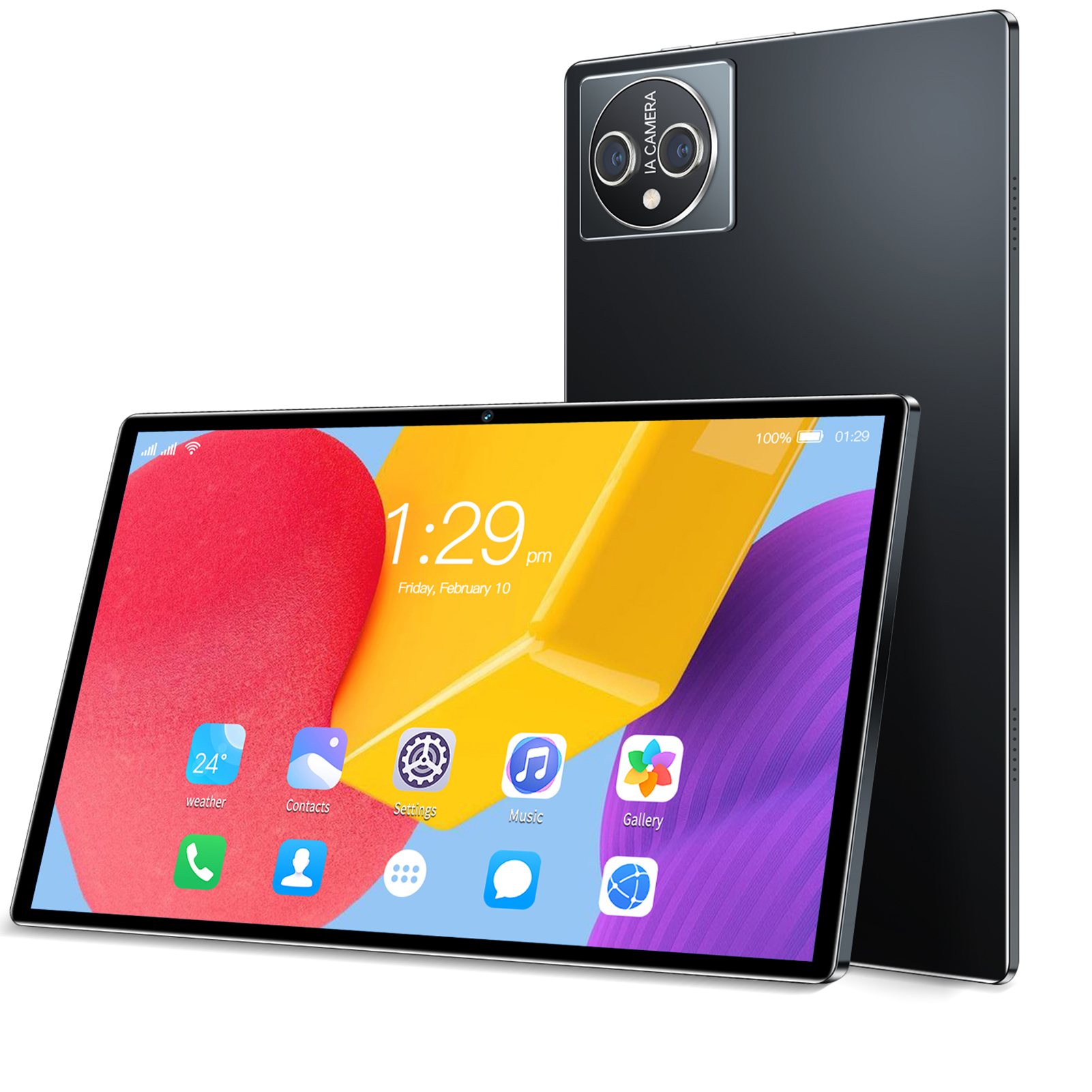 Tomshoo Ordenador de tableta, Bt5.0 7000mah Tiempo de espera 10 núcleo Mtk6797 Pantalla de 10 núcleos Tablet PC 10,1" Pantalla de batería Bt5.0 Tablet 10.1 Nebublu