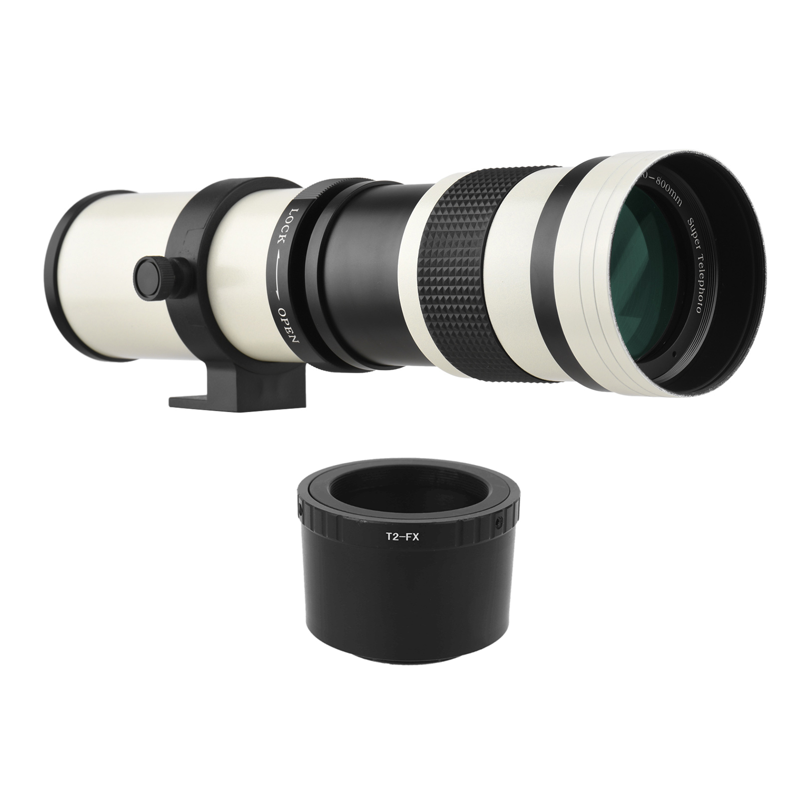 thumbnail image 1 of eccomum Lente de cámara, X-pro2 X-e2 X-e3 X-e2 X-e3 X-a5 F/8,3-16 420-800 mm T2 X-e3 X-a5 X-m1 X-t2 Xt3 X-e2 X-e2 X-e2 X-e2 T10 con adaptador de cámara 1/4 Mf Super montaje con adaptador, 1 of 8