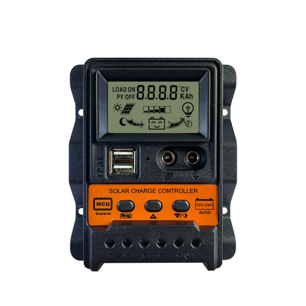 thumbnail image 1 of Tomshoo Controlador de carga, Power 12 voltios de 24 voltios de potencia Usb de salida Lcd pantalla de salida solar de 12 voltios Pantalla Solar Pwm Dsfen de 24 voltios Identificación Lcd Qudai, 1 of 7