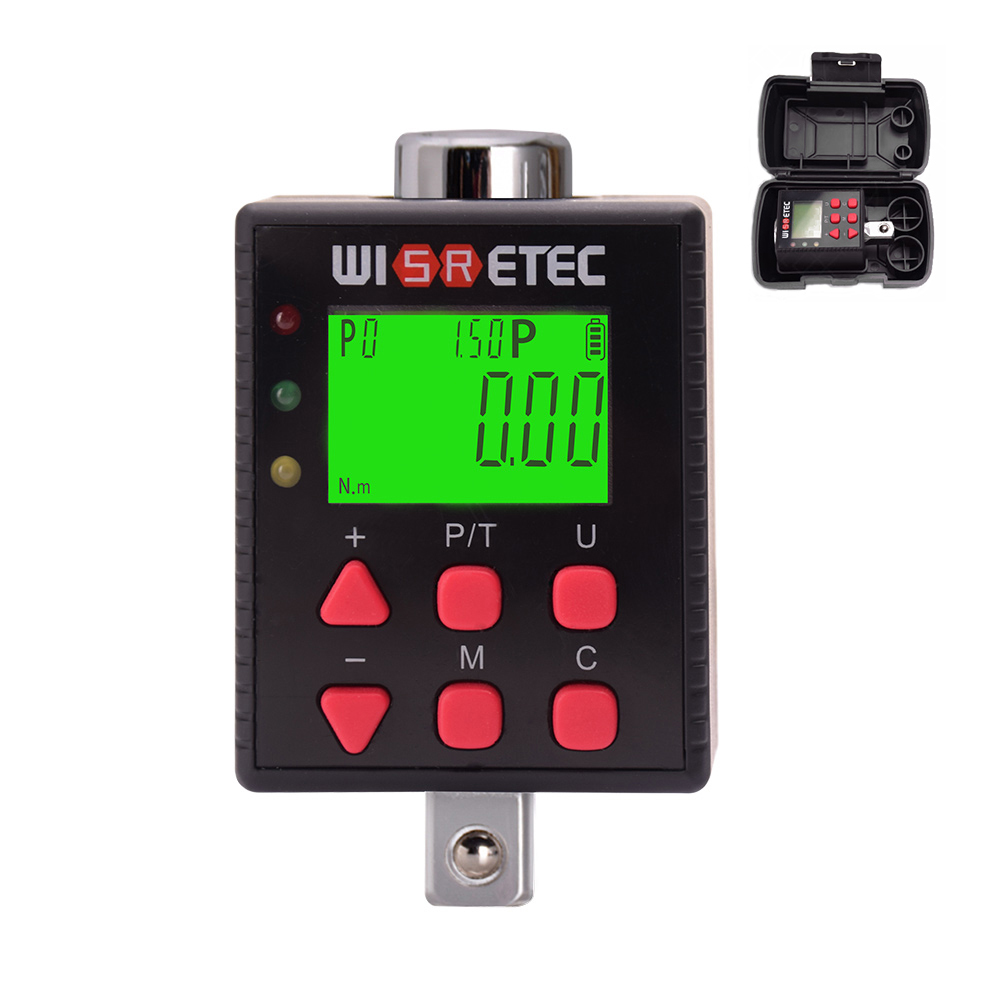 WISRETEC Medidor de par, dos modos ajustable y medidor de indicador de plomo Llava de prueba de dos modos de pantalla Llava de torsión de torsión y Medidor de par de dirección Buzhi Dsfen