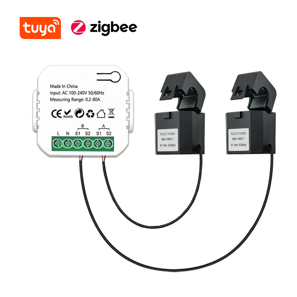 thumbnail image 1 of Tomshoo Medidor eléctrico, monitor con Ct Solar Pv Producción Consumo Consumo Pv Producción Potencia Producción Consumo App Monitor Huiop, 1 of 8