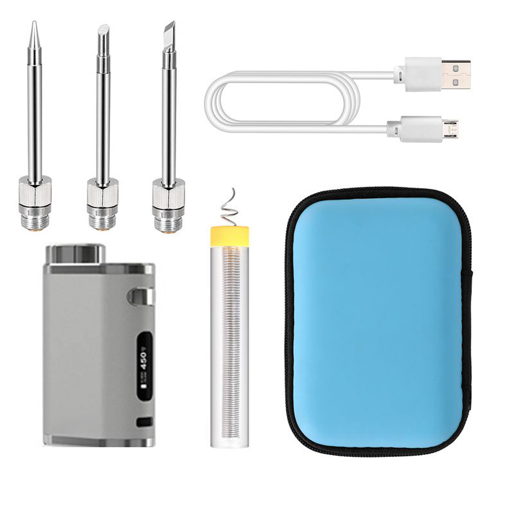 thumbnail image 1 of MABOTO Plancha de soldadura eléctrica, kit de soldadura de 1w-75w portátil Usb Consejos de mano de hierro Usb Soldadura Portable Hierro de plata Hierro de mano 1w-75w 1w-75w, 1 of 8