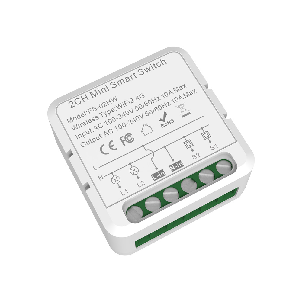 thumbnail image 1 of Modulo de retransmisión de conmutación Abanopi Wifi Switch de doble función 16A, 1 of 8