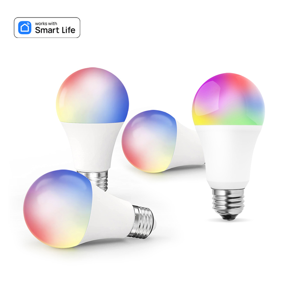 thumbnail image 1 of Abanopi Bombilla de luz inteligente, 800 lúmenes E26/e27 Obras Bt Lumens 2700-6500k Dimable 9w 2700-6500k Led 9w 800 Wifi Trabajos en color Decoración de cable Dimtable Bt Wifi, 1 of 8