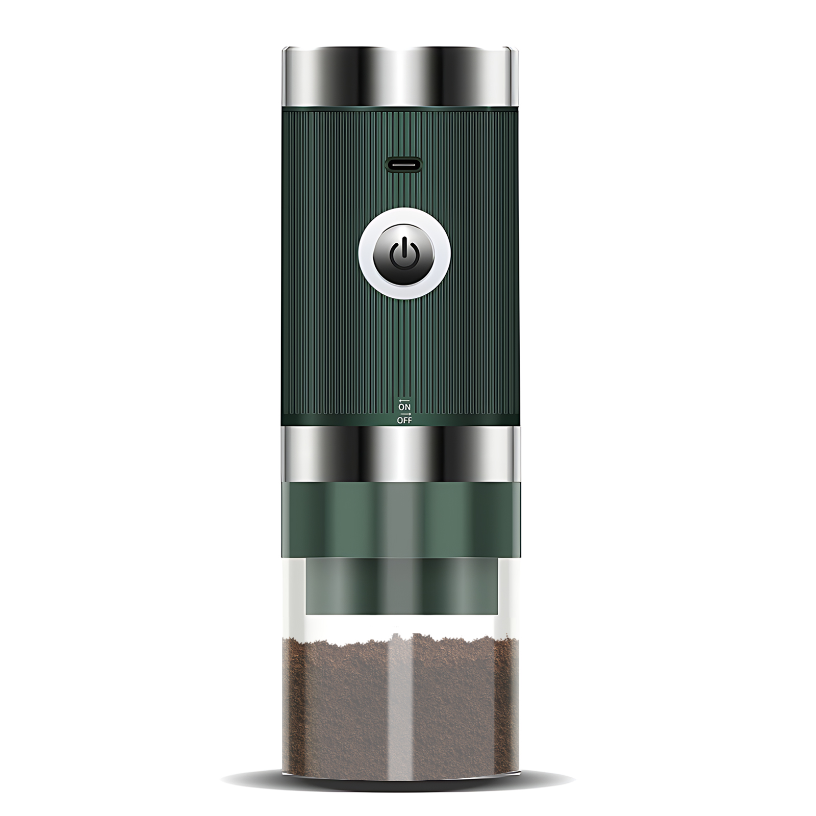 Carevas Café, 5 ajustable con frijol portátil Bin Espresso 5 papelera portátil Tipo c Café con parada automática