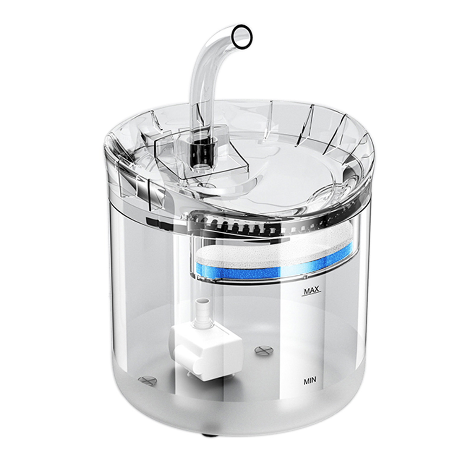 thumbnail image 1 of Abanopi Dispensador de agua, dispensador de agua de gato Dsfen Dispensador auático Mascota Solinder Wennzy Siuke, 1 of 8
