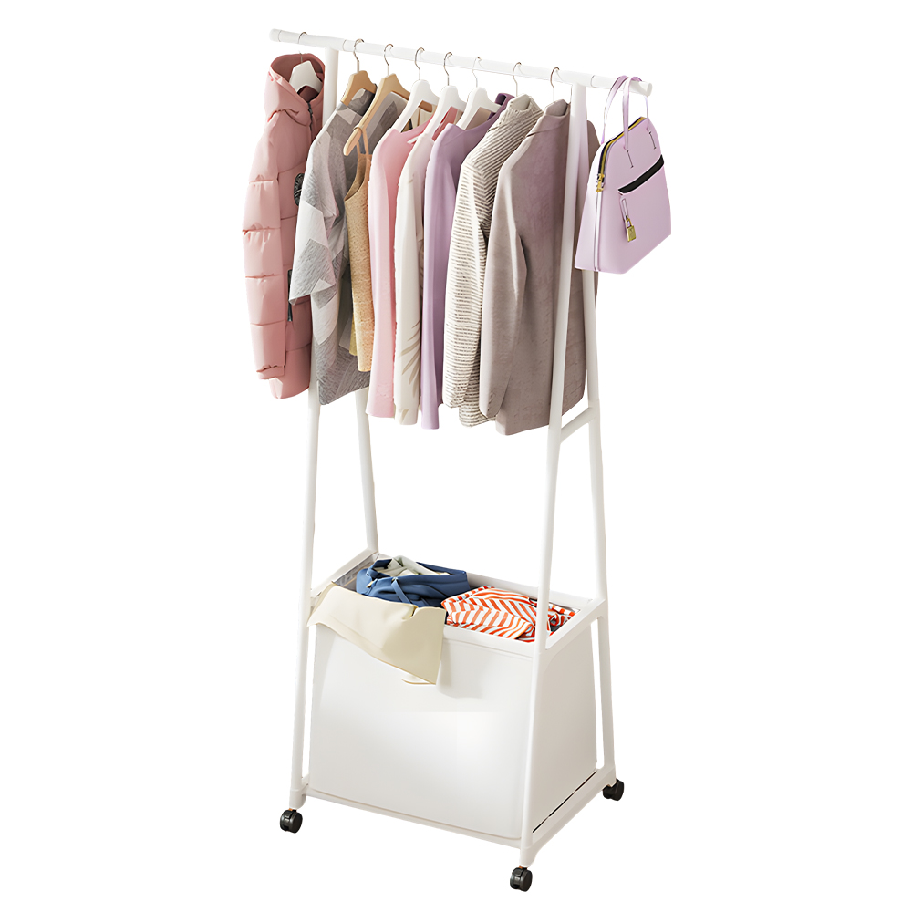 Perchas de ropa Irfora con ropa extraíble sobre ruedas 2 en 1