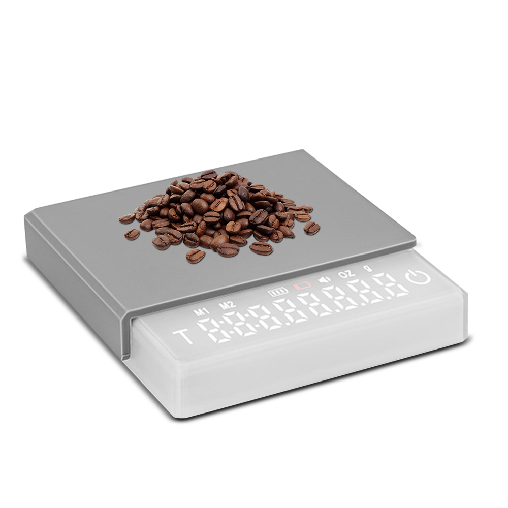 Herramienta de medición de la Cocina Carevas Cubierta Vierte café con escala portátil tipo C con 3 sobre café de silicona