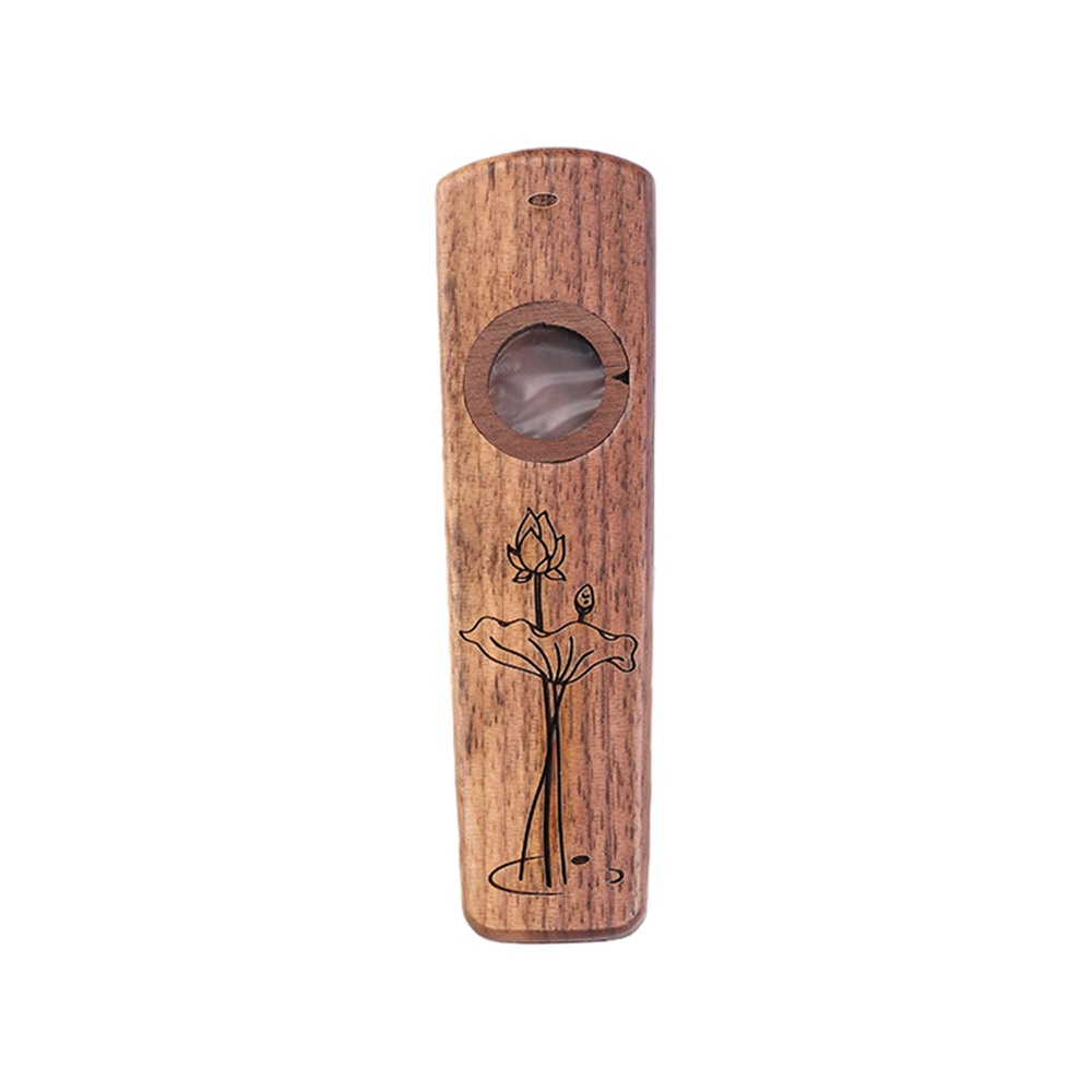 Tomshoo Flauta kazoo, 2 flautas de carnaval musical de madera con 2 flautas Carnaval con fiesta musical Hxber Wooden Qisuo Wooden Huiop