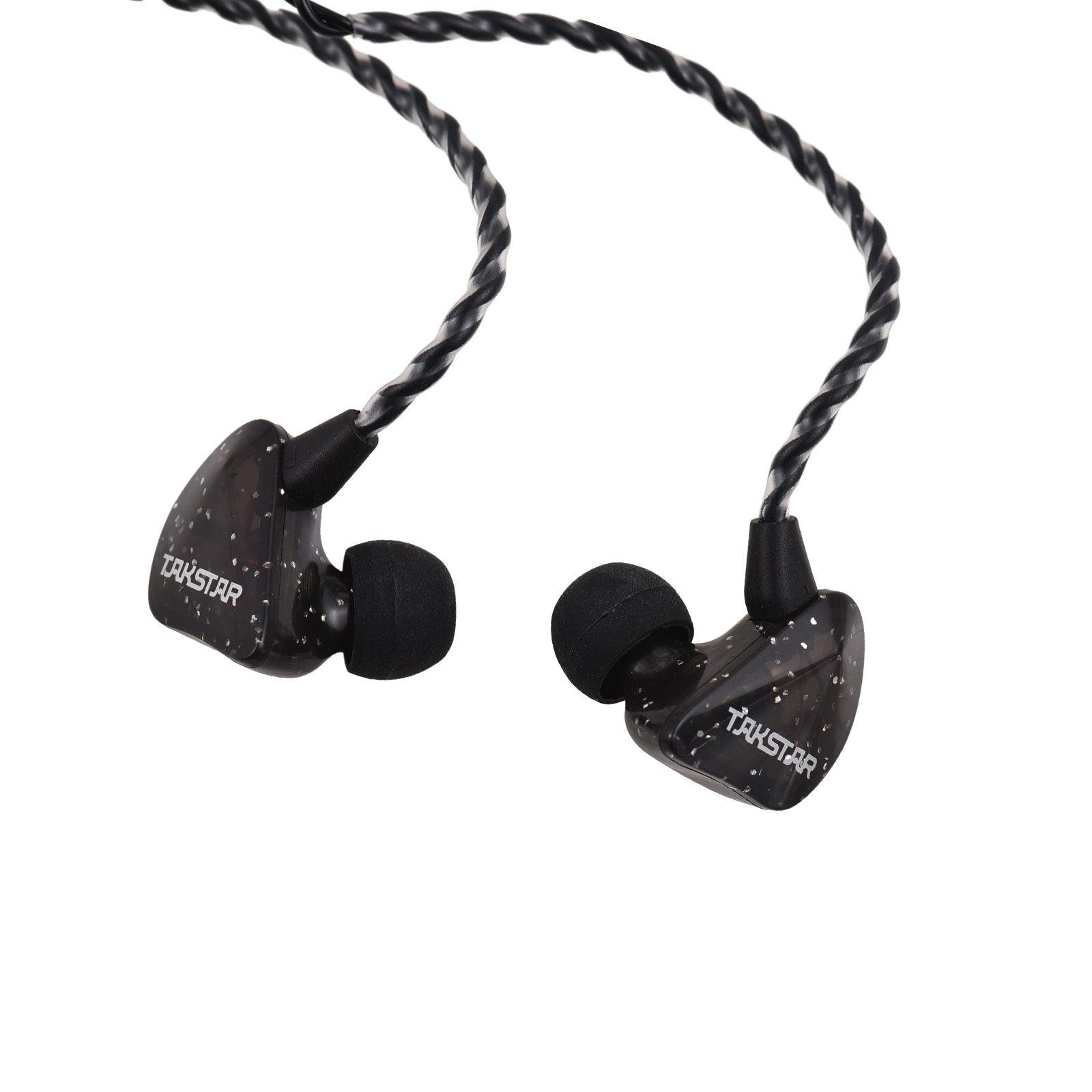 thumbnail image 1 of TAKSTAR Auricular con cable, auricular estéreo móvil 3,5 mm Universal 2,5 m/8,2 pies 20hz-20khz 3,5 mm universal sonido estéreo en oído Iem 20hz-20khz sonido móvil Iem, 1 of 8