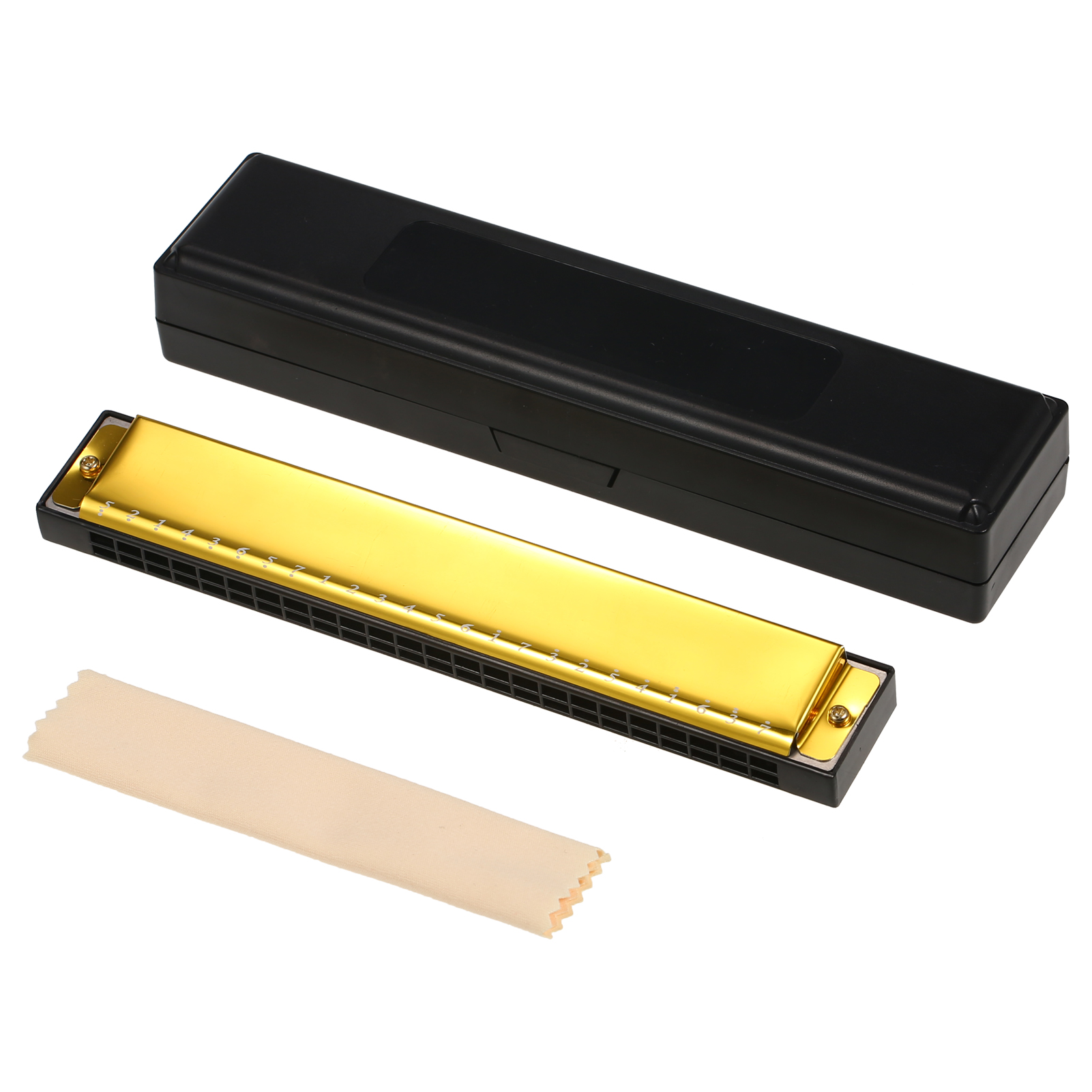Abanopi Harmonica, C 24 Mouth Jazz Pop Profesional Harp Armónica 24 Boca con Clave de Clave de Clave de Clave de Clave de Jazz Pop Armónica de Clave de Jazz Pop de