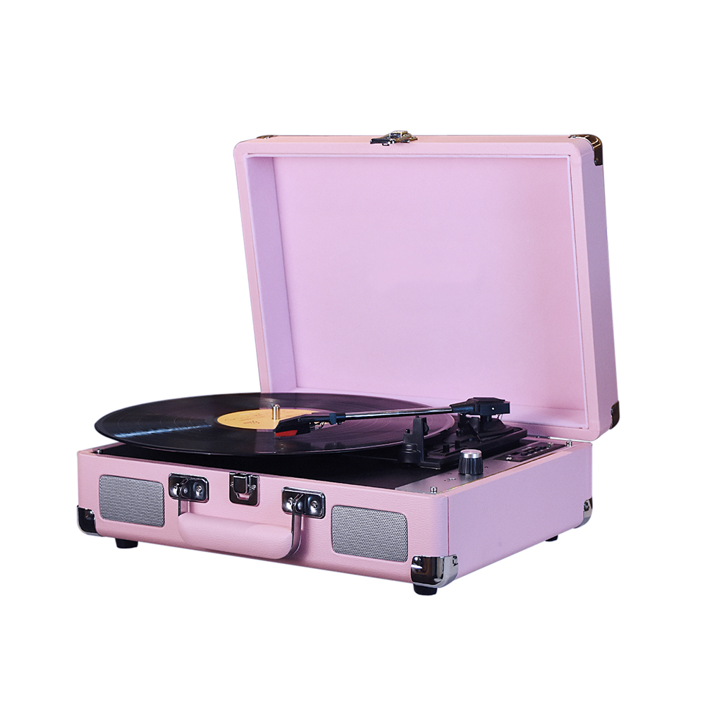 Reproductor de vinilo Eccomum Reproductor de 7/10/12 pulgadas BT USB Vinilo Portátil