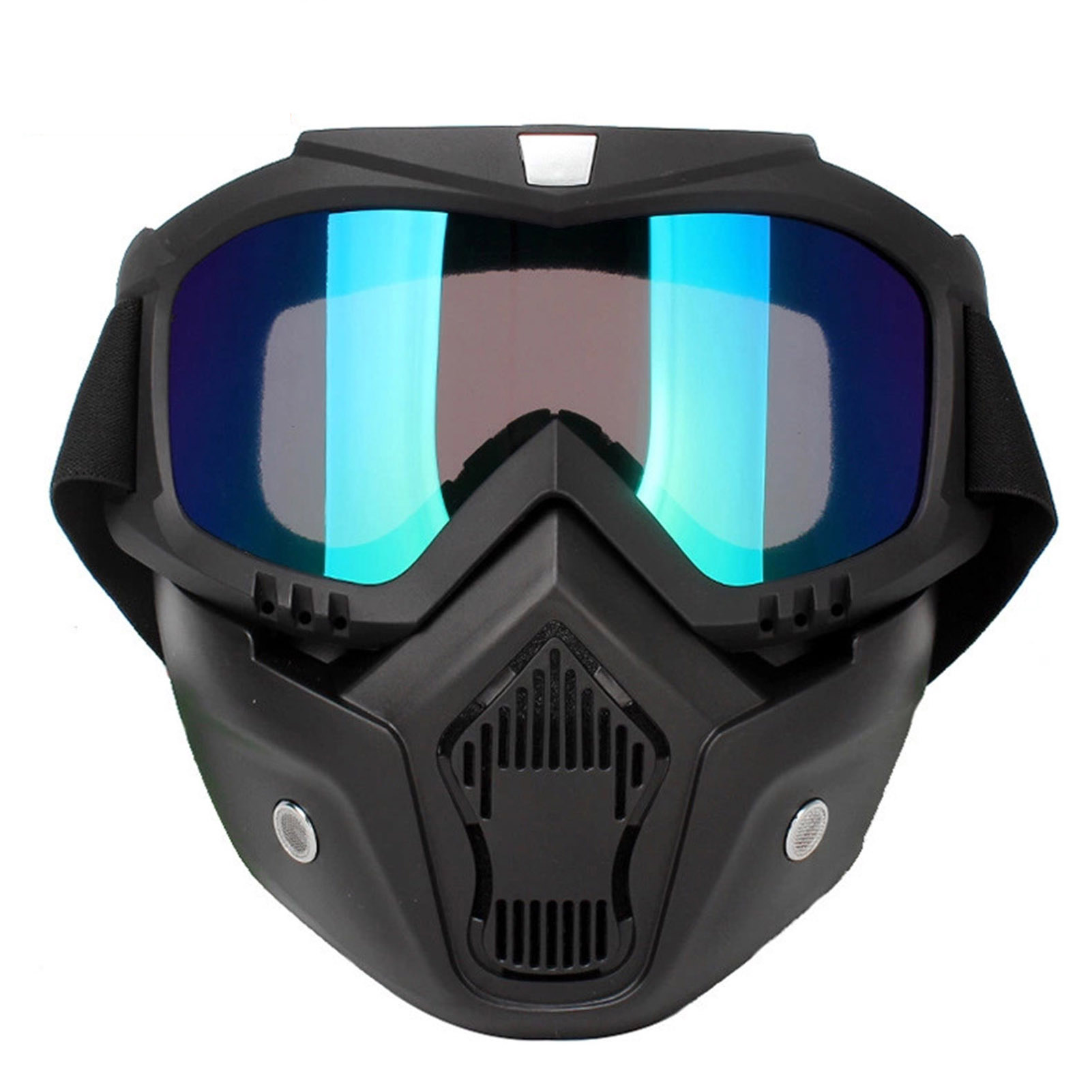 Tomshoo anteojos, filtro de casco abierto casco con filtro de boca Filtro de boca Abrir ojo de Qisuo con Huiop Qahm