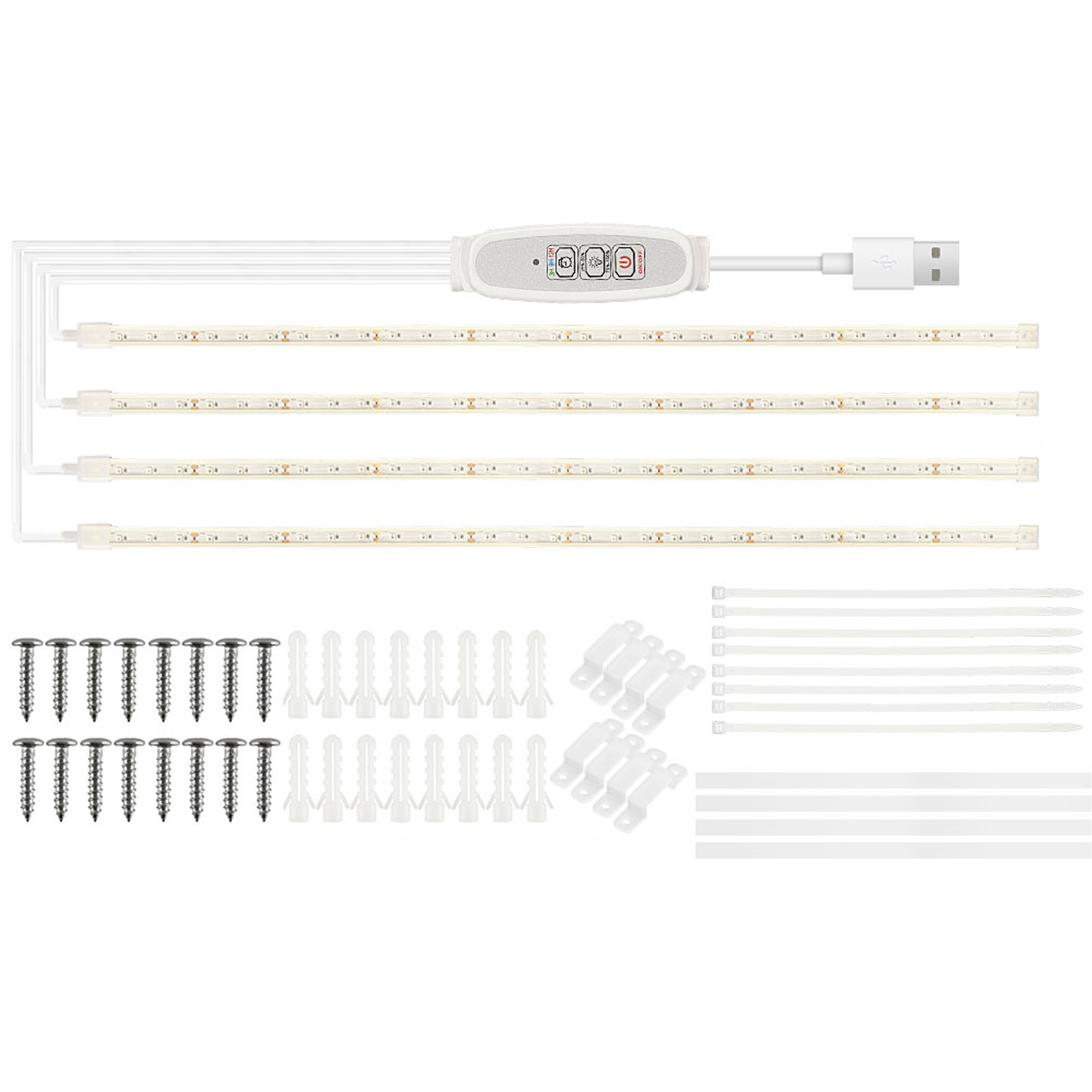 thumbnail image 1 of Irfora Luz De Crecimiento Interior 4 Leds Rojos Usb Dimable, 1 of 8
