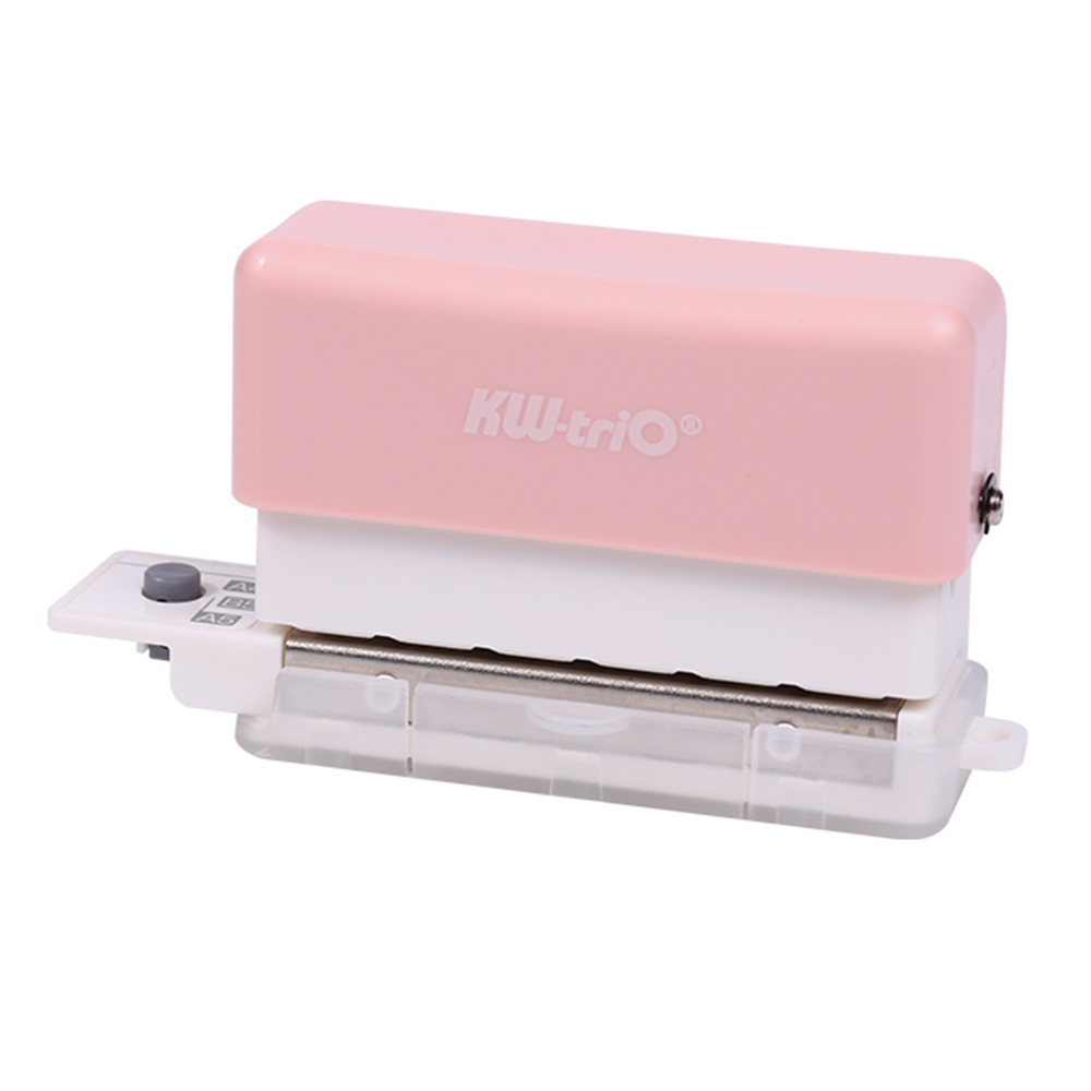 Perforador KW-triO A4 5,5 mm 6 agujeros portátil Verde