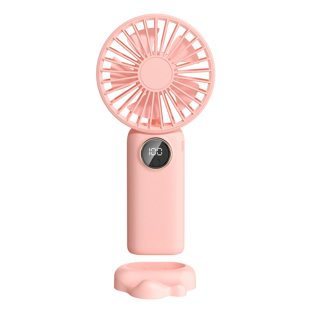 Ventilador Portátil Tomshoo Soporte 5 Cubierta Ajustable USB Potencia para Oficina de Mujer