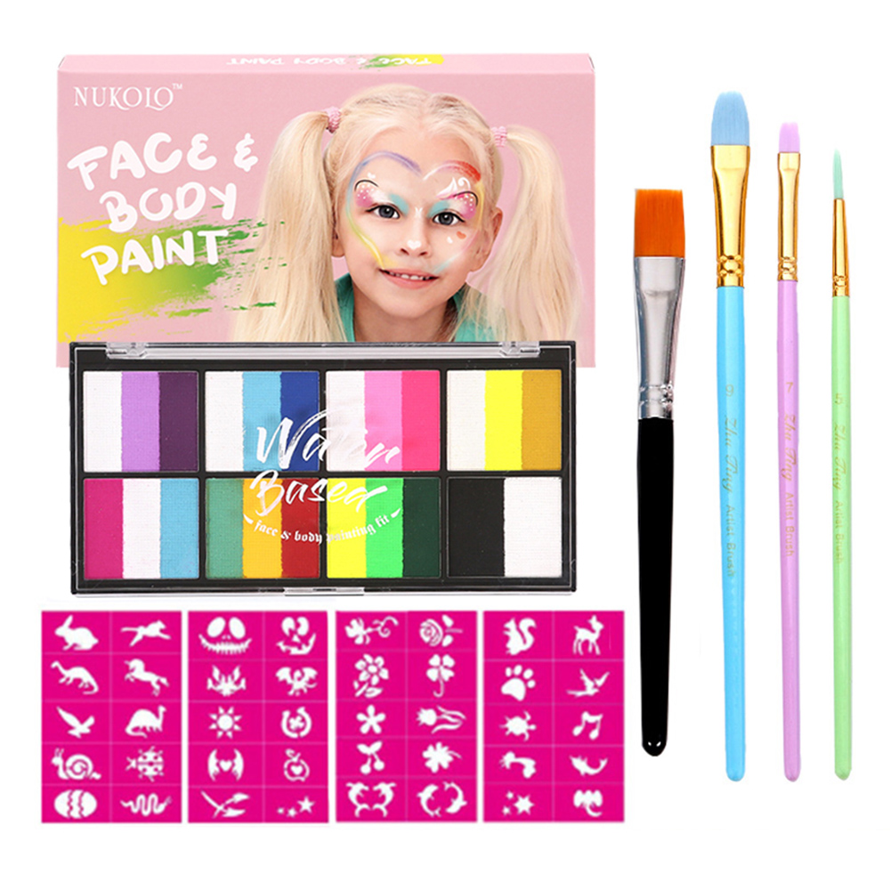 thumbnail image 1 of Crema cosmética Abanopi pasteles de maquillaje corporal 18 colores pintura acuarela 4 patrones no tóxicos, 1 of 8
