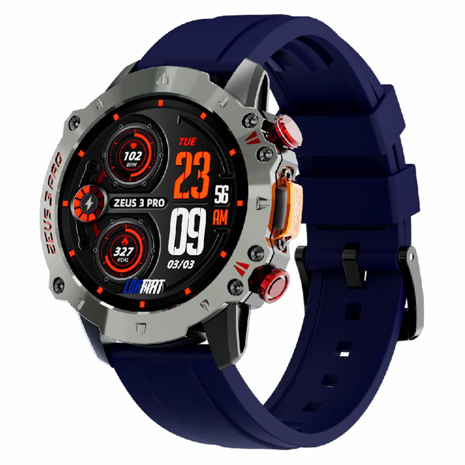 thumbnail image 1 of Reloj inteligente LOKMAT pantalla IPS 1,39 pulgadas impermeable IP67, 1 of 8