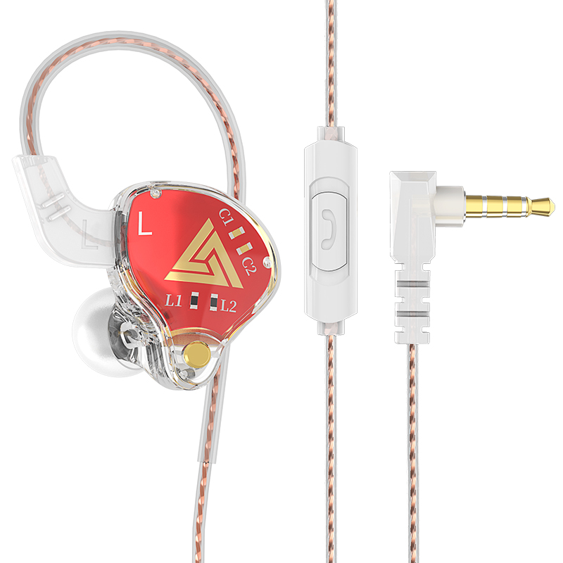 thumbnail image 1 of QKZ Auriculares cableados, línea cableada en el oído, línea Wiredhifi clara Línea de auriculares cableados sonido en el oído con sonido en el oído Hifi Profesional en el oído, 1 of 8