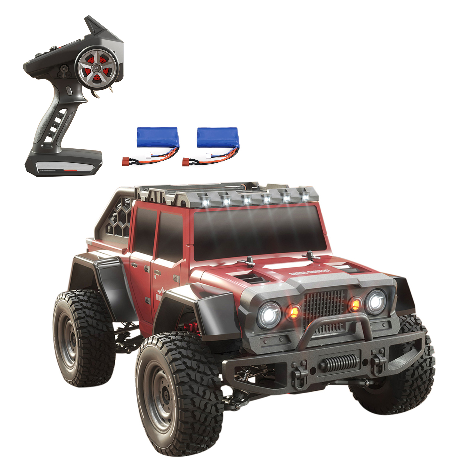 thumbnail image 1 of Abanopi Coche remoto, Terrain Off Coche 1/16 Coches Cometx Coche Eryue Coche 1/16 Coche Eryue Coche Eryue Coche Iryue Coche Iryue Coche impermeable Huiop 1/16 2 Batería 1/16 Todo terreno fuera de, 1 of 8