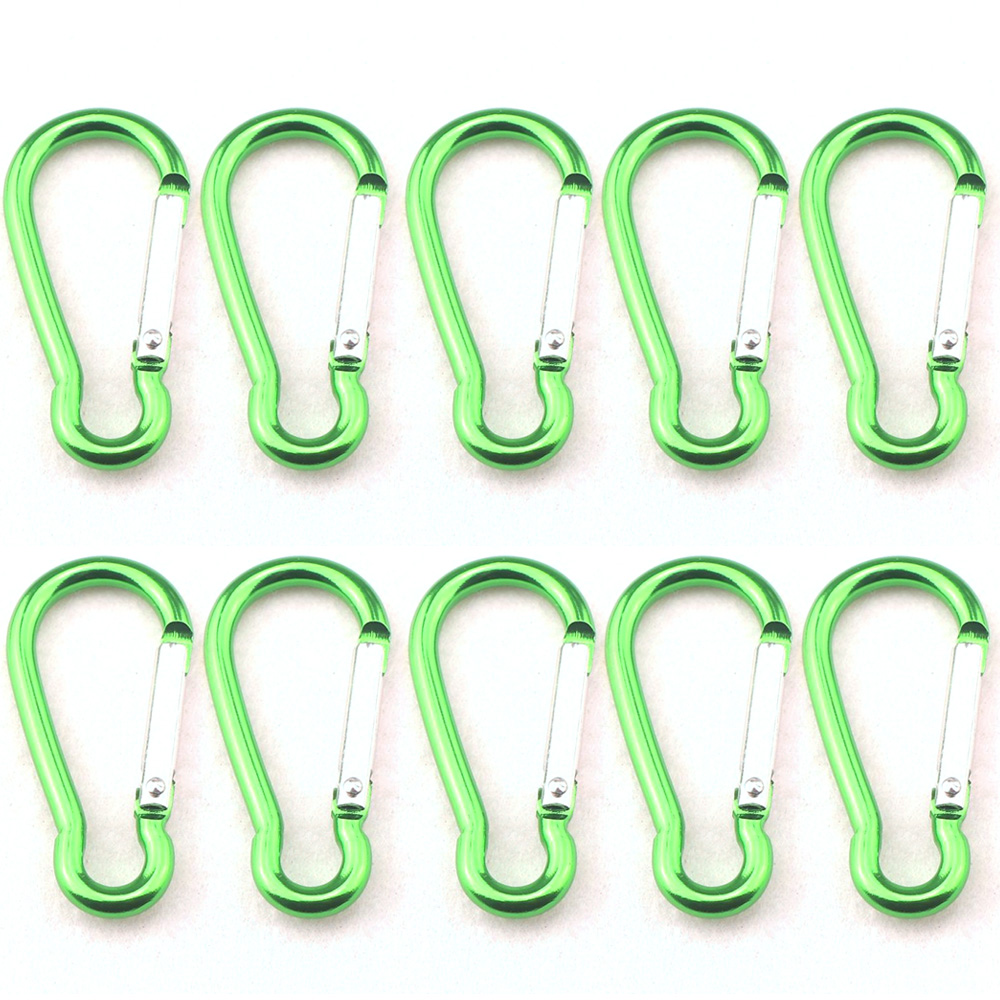 Carabiner Tomshoo 10pcs Aleación Clip Carabiner