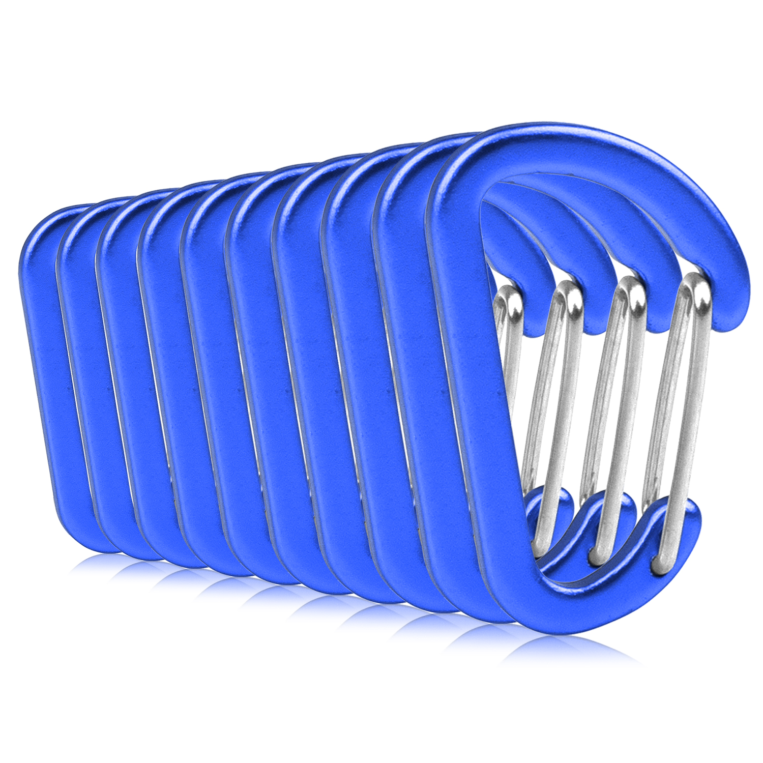 Tomshoo Clip, Clip y Outdoo Clave Cierre Cordadora Clave Aleación Clave en forma D y Cuerdas Aleación en forma D Botellas de agua en forma de Twirltide Clave D