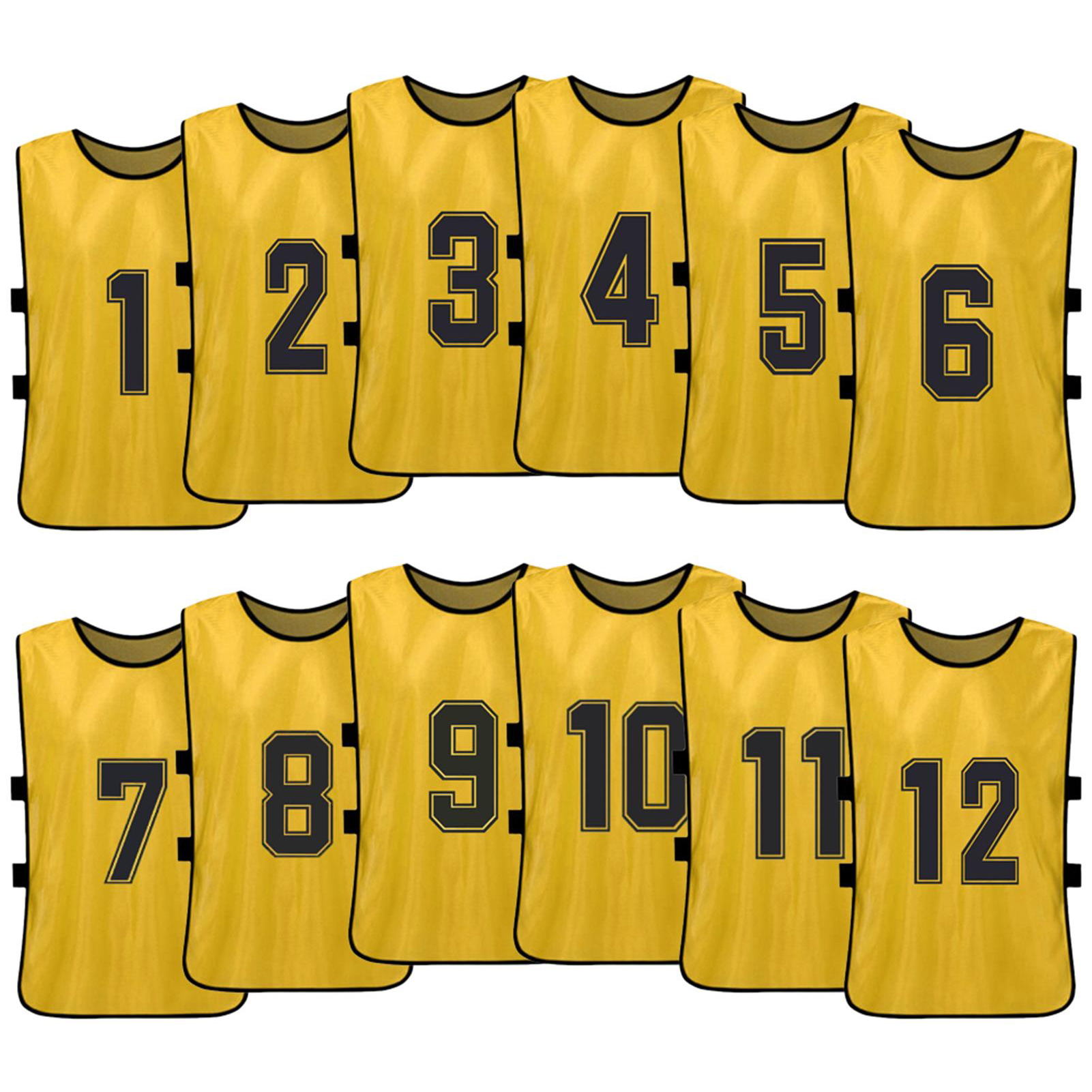 eccomum Chaleco, Pinnies Quick Soccer Numerado Bibs Chaleco Equipo Numerado Equipo Numerado Bibs Rápido Equipo Bosnyyds 6 pcs Mewmewcat de Kid 12 pcs Pinnies
