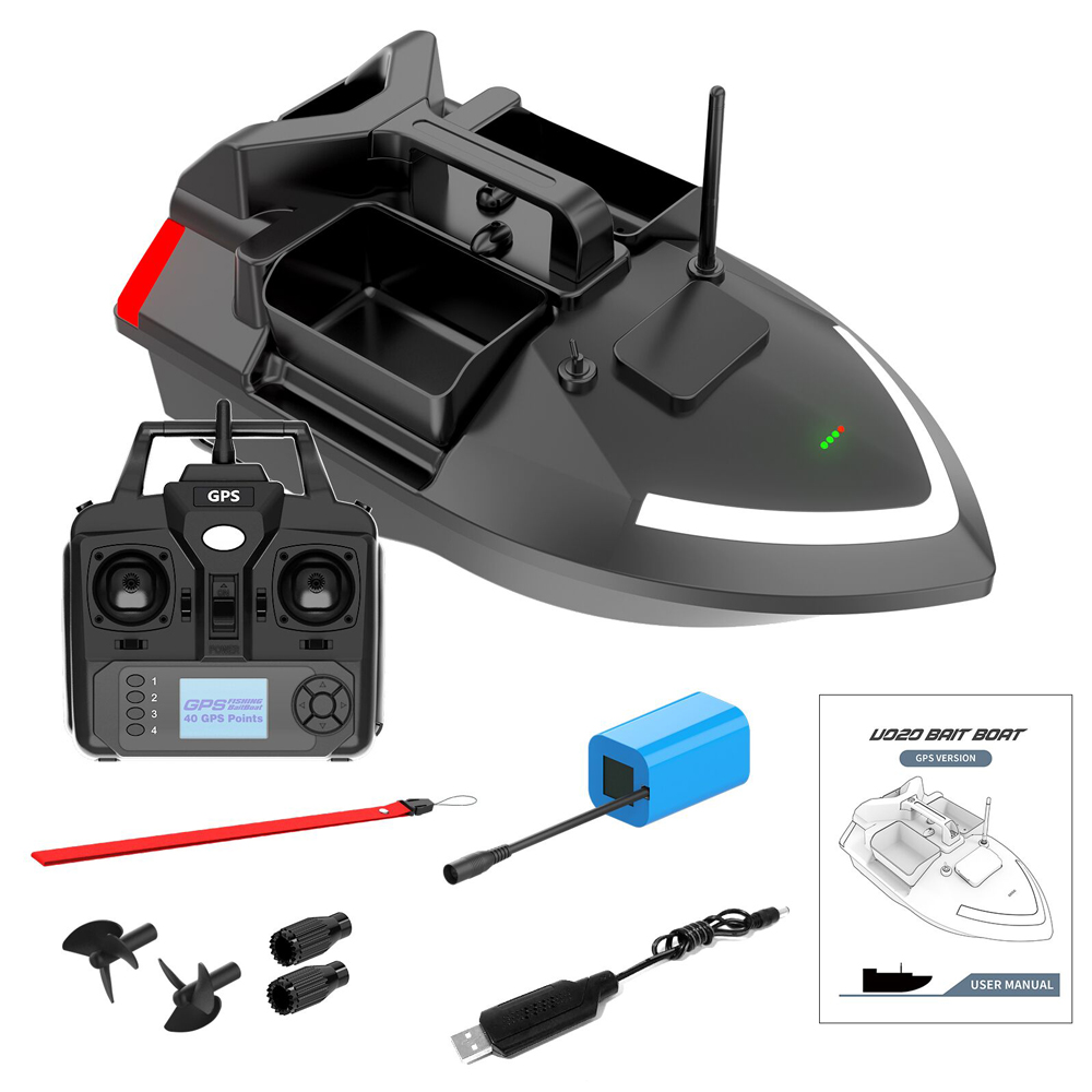 thumbnail image 1 of Barco de cebo de pesca Meterk motorizado 500m Remote doble motor, 1 of 8